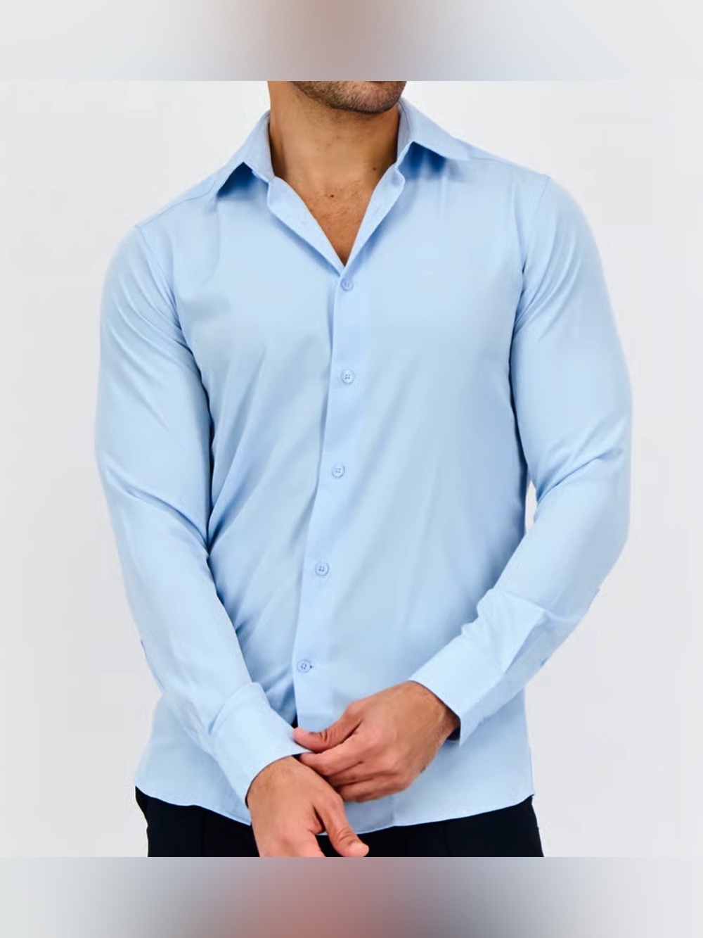 NEW Scotch & Soda Button Down Shirt, Modern Fit, Light Blue, Men’s 15.5